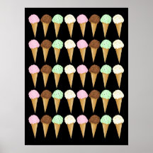 Colorful Cones Poster