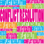 Colorful Conflict Resolution Acrylic Cut Out