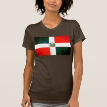 Colorful Contrast Dominican Flag T-shirts