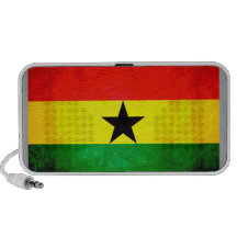 Colorful Contrast Ghanaian Flag Notebook Speakers
