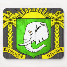Colorful Contrast Ivorian Flag Mouse Pad