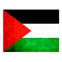Colorful Contrast PalestinianFlag Postcard