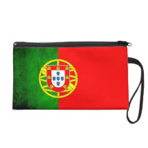 Colorful Contrast PortugueseFlag Wristlet Clutches