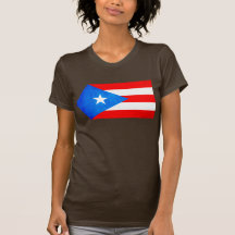 Colorful Contrast Puerto RicanFlag Tshirt