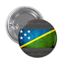 Colorful Contrast Solomon IslanderFlag Button