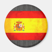 Colorful Contrast SpanishFlag Refrigerator Magnets