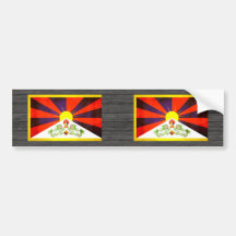 Colorful Contrast TibeteseFlag Bumper Stickers