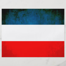 Colorful Contrast YugoslavianFlag Flyer Design