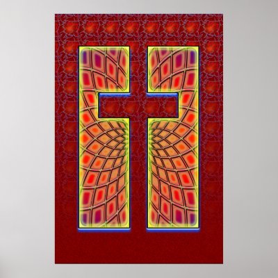 COLORFUL CROSS POSTER by dgpaulart