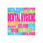 Colorful Dental Hygiene Sticker