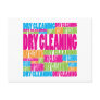 Colorful Dry Cleaning Post Card