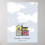 Colorful Floating Home Fingerprint Guestbook
