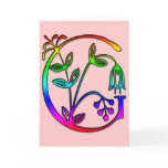 COLORFUL FLORAL MONOGRAM LETTER G