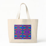 Colorful fractal canvas bag