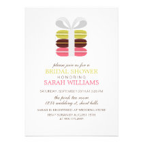 Colorful French Macarons invitations