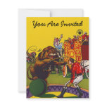 COLORFUL FUN CIRCUS PARTY THEME INVITE INVITATION