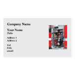 Colorful Gauges on Fire Truck Business Card Template