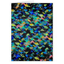 Colorful Geometric Explosion Greeting Card