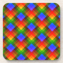 Colorful Geometric Pattern. Coasters