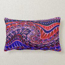 Colorful Geometric Pattern Pillow