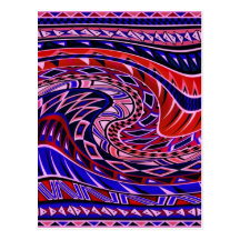Colorful Geometric Pattern Post Cards