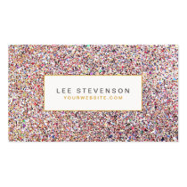 Colorful Glitter Business Card business cards