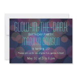 Colorful Glow in the Dark Party Invitation