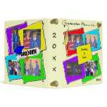 Colorful Graduation Memories Gold Tassel 3 Ring Binders