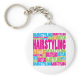 Colorful Hairstyling Keychain