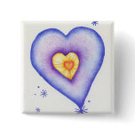 Colorful Heart Pinback Button