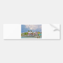 Colorful Hope Town, Bahamas Bumper Stickers