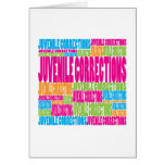 Colorful Juvenile Corrections Card