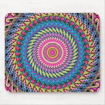 Colorful Kaleidoscope Design Mousepad