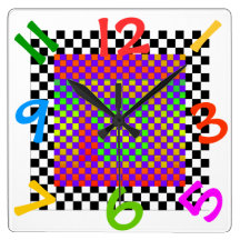 Colorful Kids Room Wall Clock