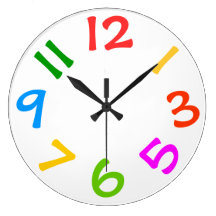 Colorful Kids Room Wall Clock