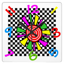 Colorful Kids Room Wall Clock
