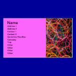 COLORFUL LIGHT LOOPS BLACK BACKGROUND DIGITAL business cards