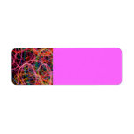 COLORFUL LIGHT LOOPS BLACK BACKGROUND DIGITAL LABELS