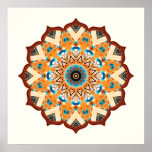 Colorful mandala Poster