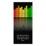 Colorful Music Equalizer w/Reflection, Cool Techno rack cards