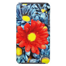 Colorful Orange Red Blue Gerber Daisies Flowers iPod Touch Covers