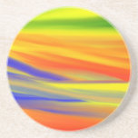 COLORFUL PAINT RAINBOW 3 DRINK COASTER