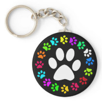 COLORFUL PAW PRINTS
