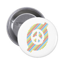colorful peace sign pin