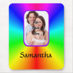 Colorful personalized photo background mousepads