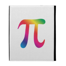 Colorful pi symbol iPad folio covers