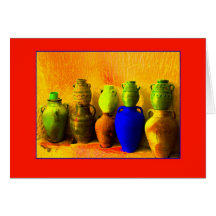 Colorful Pottery Greeting Cards