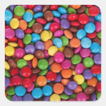 Colorful rainbow candy sweets sticker