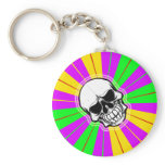 COLORFUL RETRO SKULL KEY CHAIN