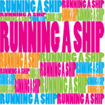 Colorful Running a Ship Cut Out